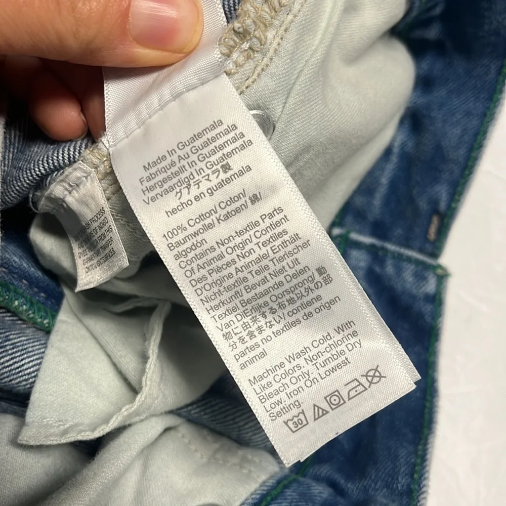J. Crew Slouchy Boyfriend Jeans with raw hem size 26 petite 100% cotton